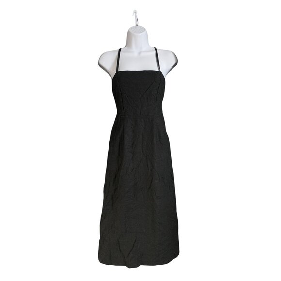 Wild Fable Womens Black Adjustable Spaghetti Straps Midi Dress Size 4 - Picture 7 of 12